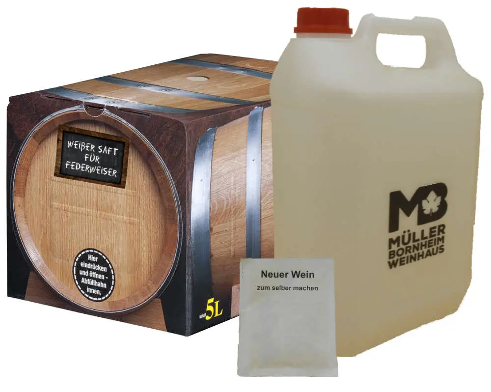 Weißes Federweißer Set zum Selberherstellen weißes Federweißer Set zum Selberherstellen